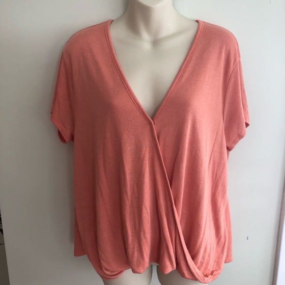 Free People Tops - NWT We The Free Coral Hoffman Surplice Blouse